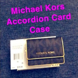 Michael Kors Accordion Card Case Leather